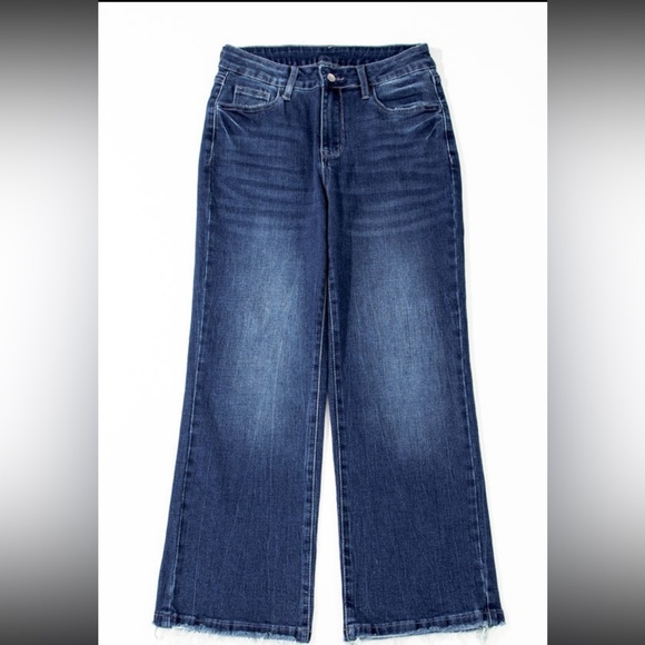 STRETCH JEANS DISTRESSED HEM - Picture 7 of 15